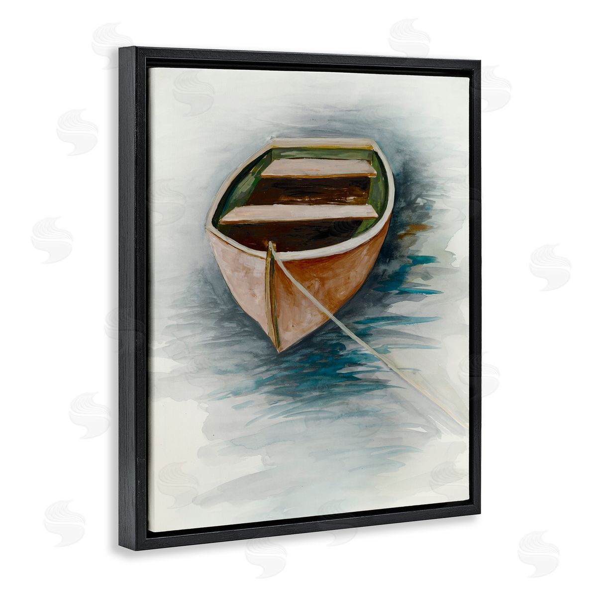 Jacob Q Sunset Drift Boat Canvas Wall Art Print