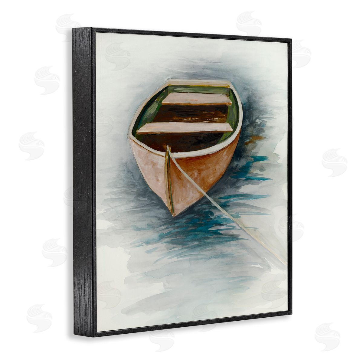 Jacob Q Sunset Drift Boat Canvas Wall Art Print