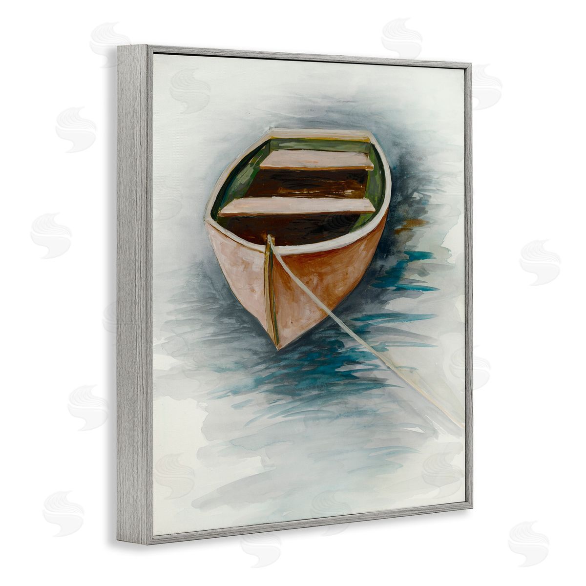 Jacob Q Sunset Drift Boat Canvas Wall Art Print