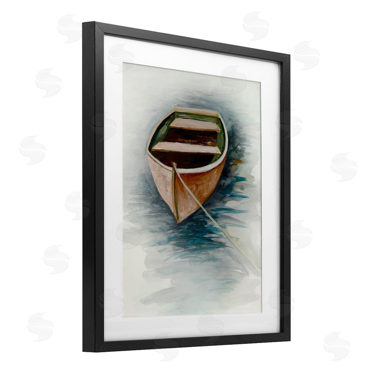 Jacob Q Sunset Drift Boat Canvas Wall Art Print