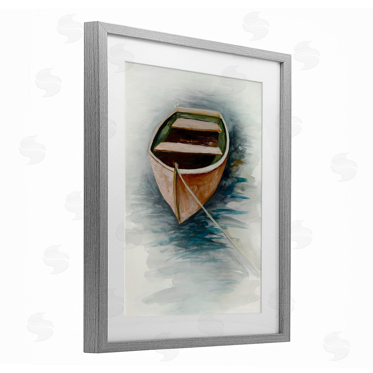 Jacob Q Sunset Drift Boat Canvas Wall Art Print