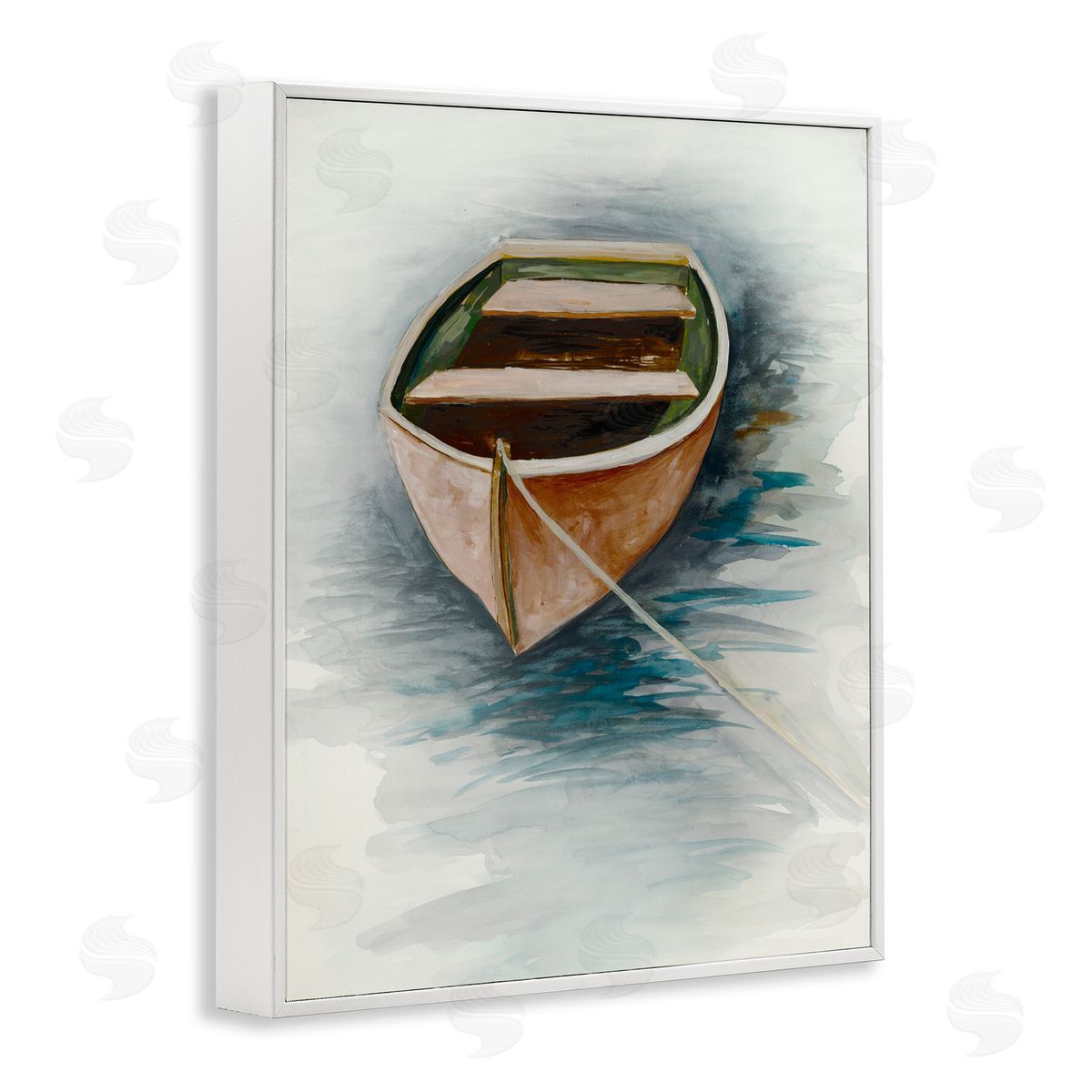 Jacob Q Sunset Drift Boat Canvas Wall Art Print