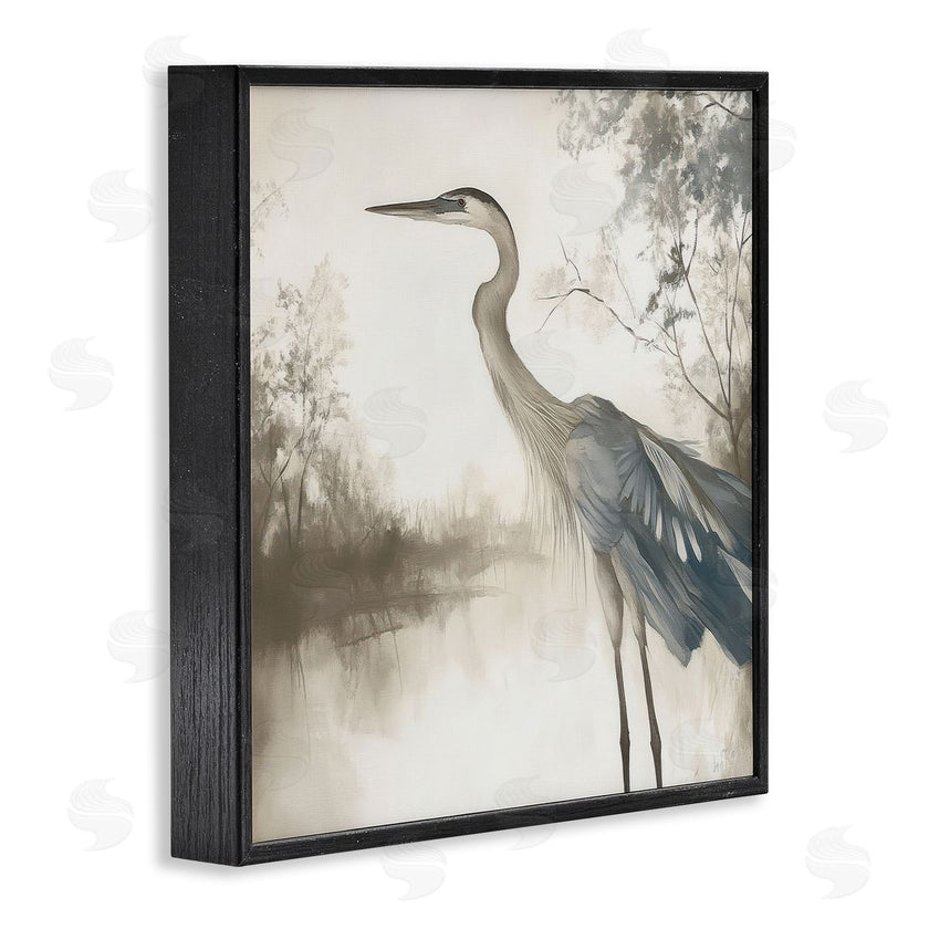 Mona Grace | Graceful Heron on Water