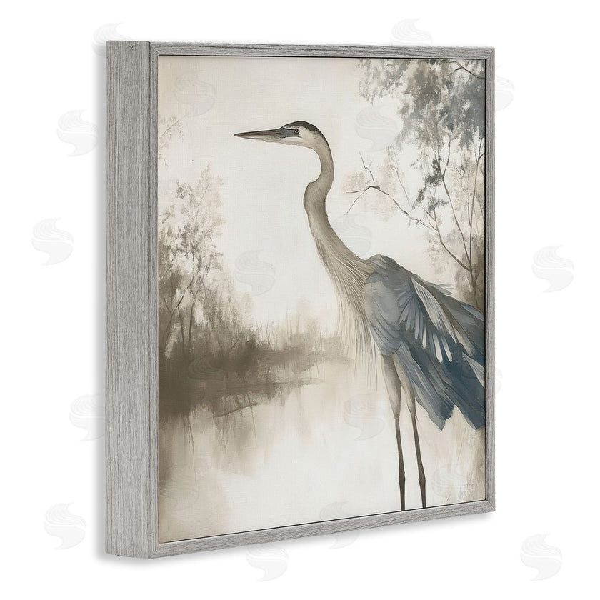 Mona Grace | Graceful Heron on Water
