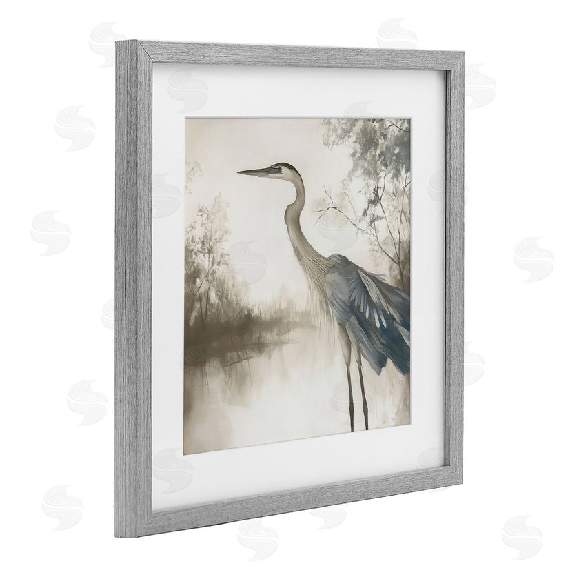 Mona Grace | Graceful Heron on Water
