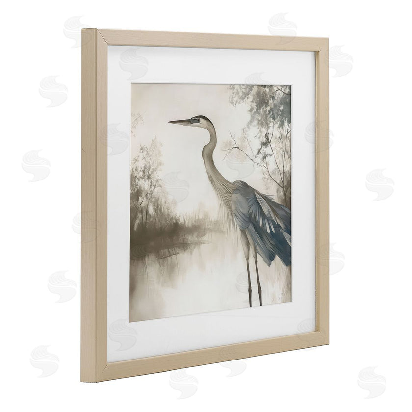 Mona Grace | Graceful Heron on Water