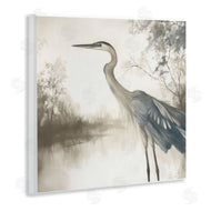 Mona Grace | Graceful Heron on Water