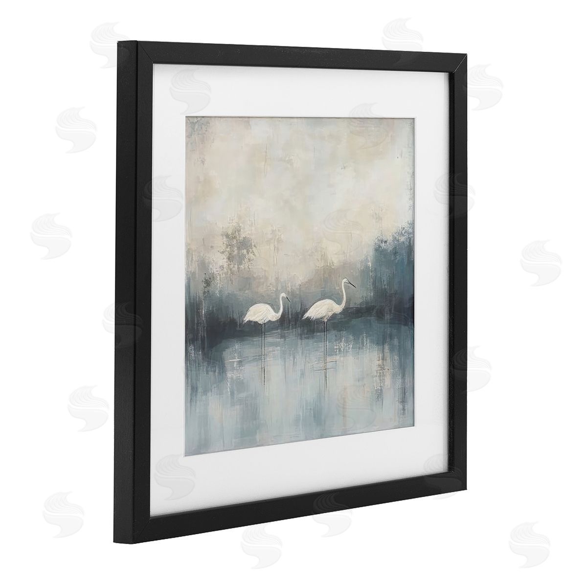 Mona Grace Still Waters Soft Wings Canvas Wall Art Print