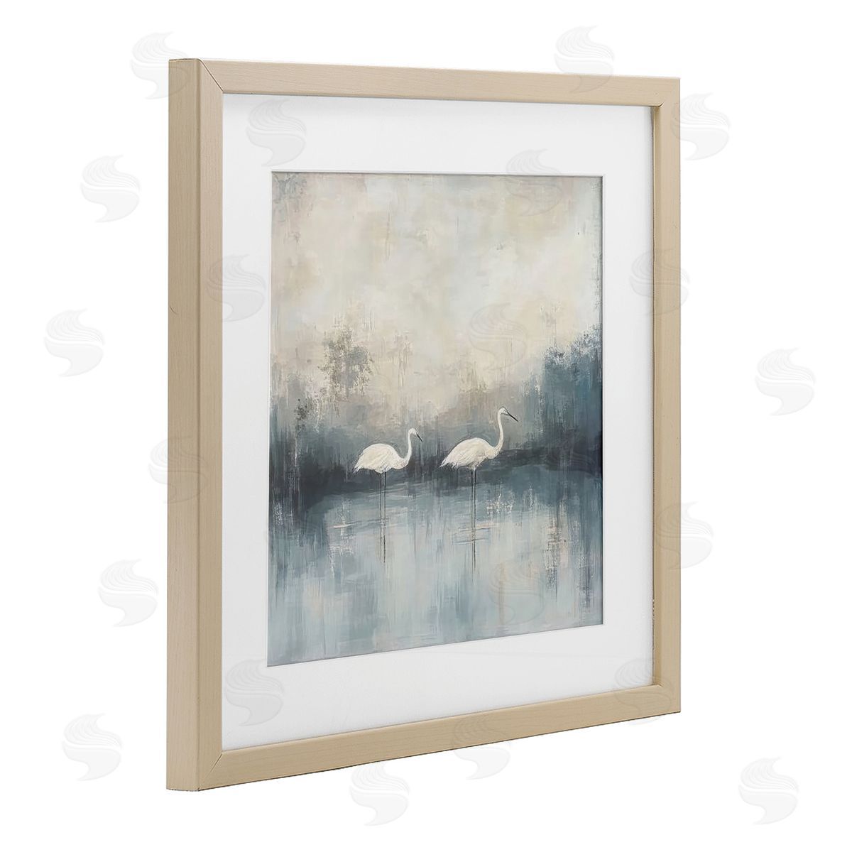 Mona Grace Still Waters Soft Wings Canvas Wall Art Print