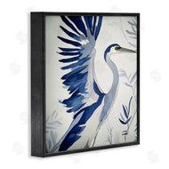 Mona Grace | Blue Heron in Cool Tones
