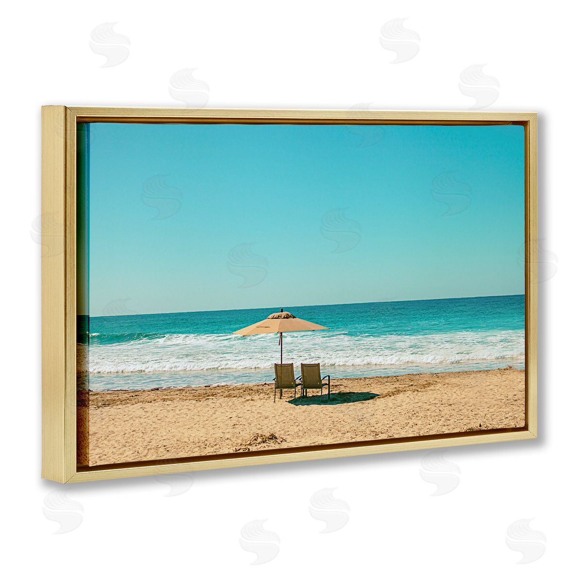 Norm Stelfox Beach Calm Wave Watching Canvas Wall Art Print