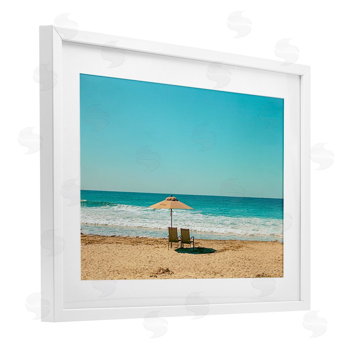 Norm Stelfox Beach Calm Wave Watching Canvas Wall Art Print