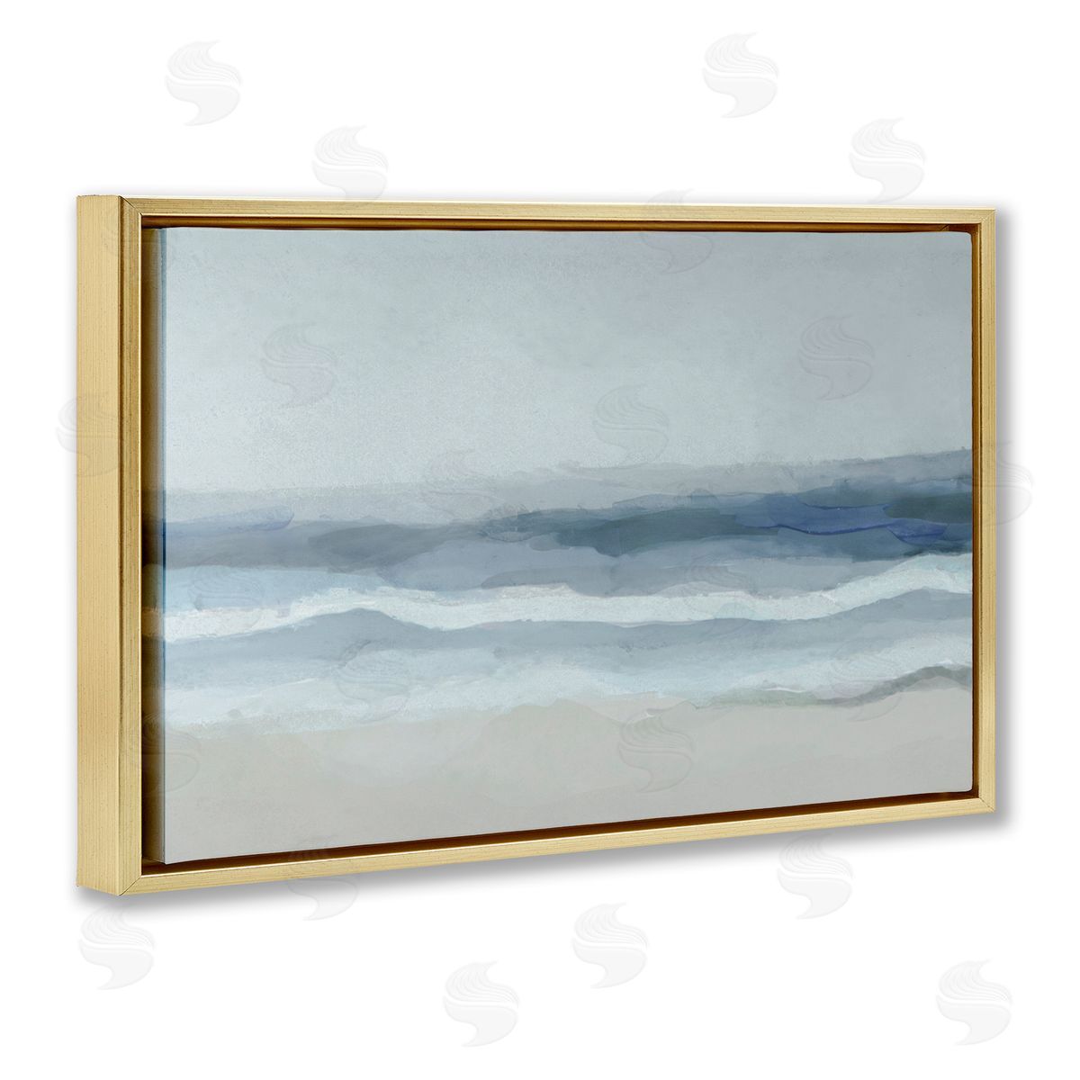 Norm Stelfox Muted Sky And Sea Canvas Wall Art Print