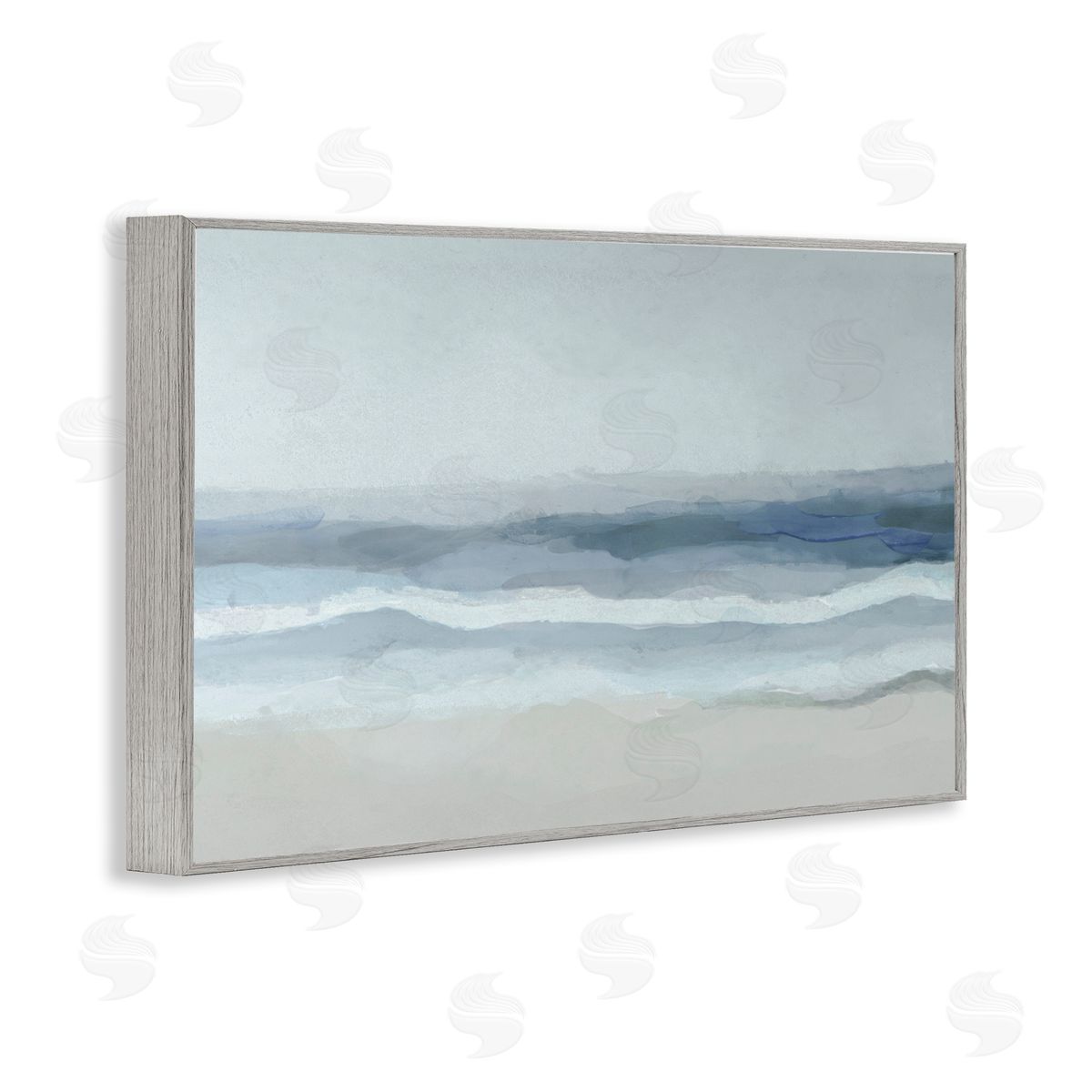 Norm Stelfox Muted Sky And Sea Canvas Wall Art Print