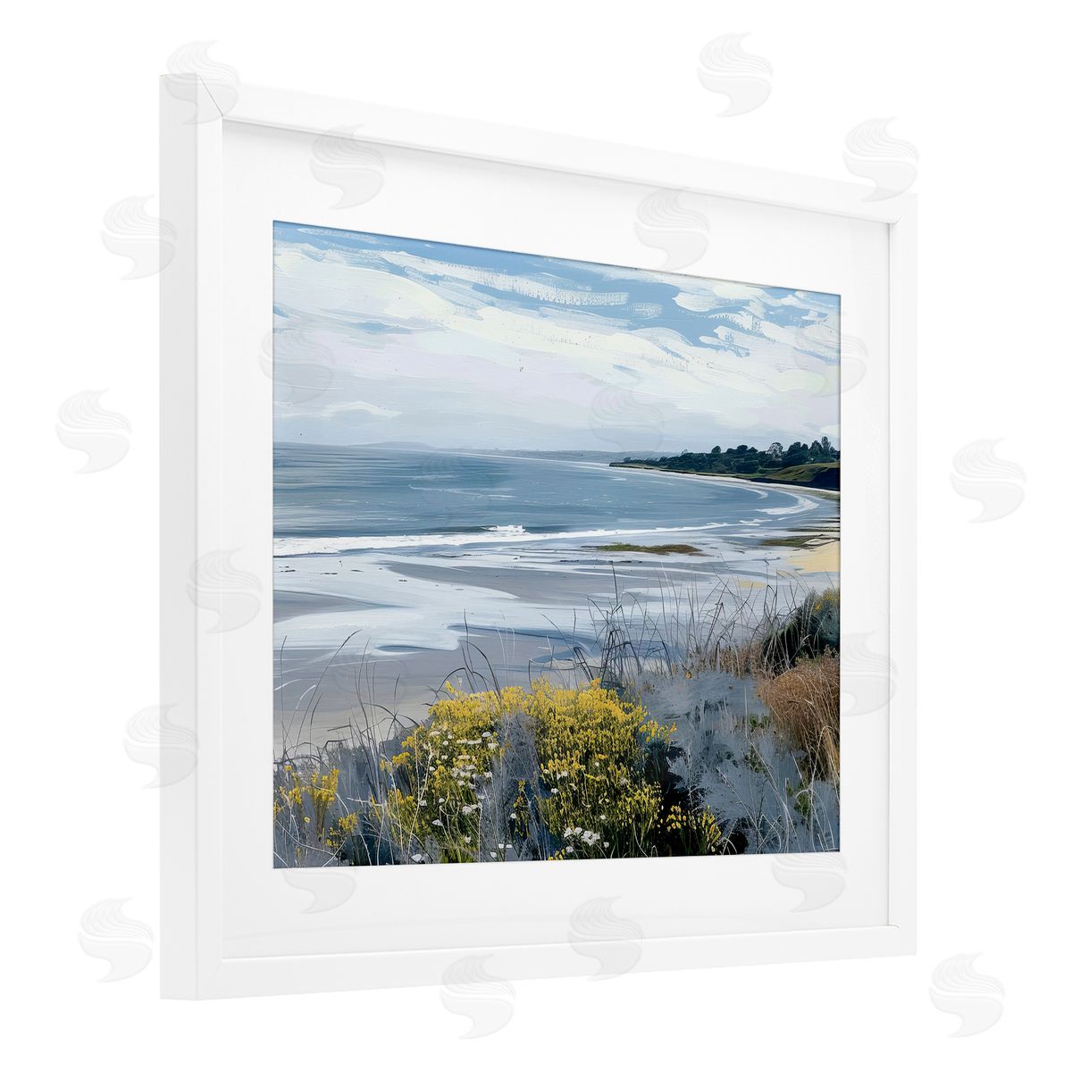 Irena Orlov Reflections Of Blue Canvas Wall Art Print