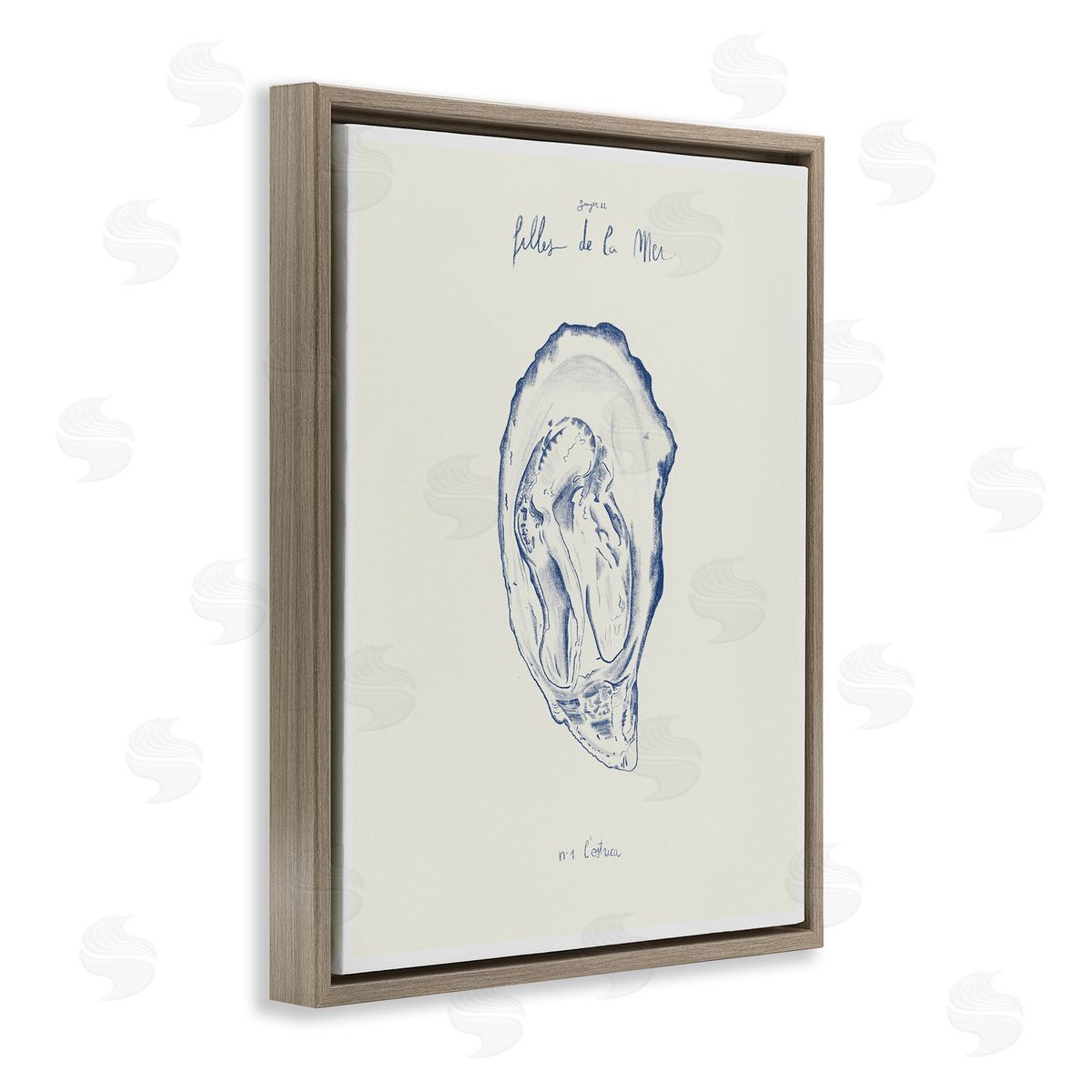 1x Filles De La Mer Oyster Canvas Wall Art Print