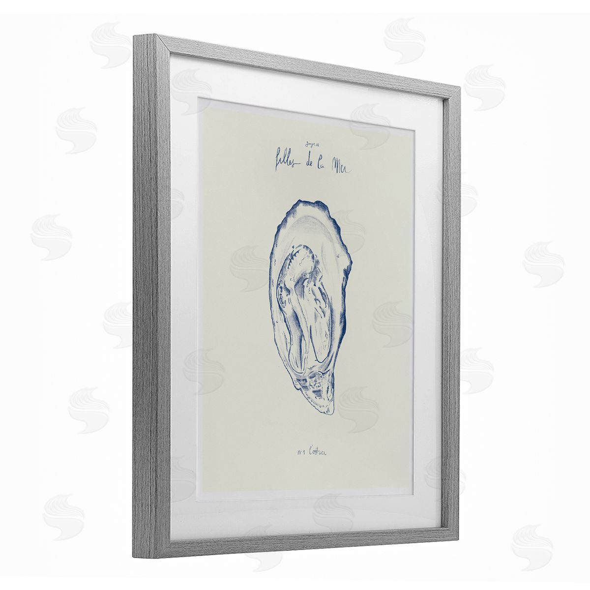 1x Filles De La Mer Oyster Canvas Wall Art Print