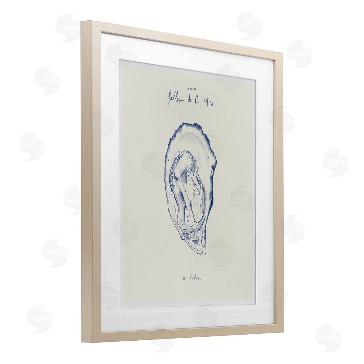 1x Filles De La Mer Oyster Canvas Wall Art Print