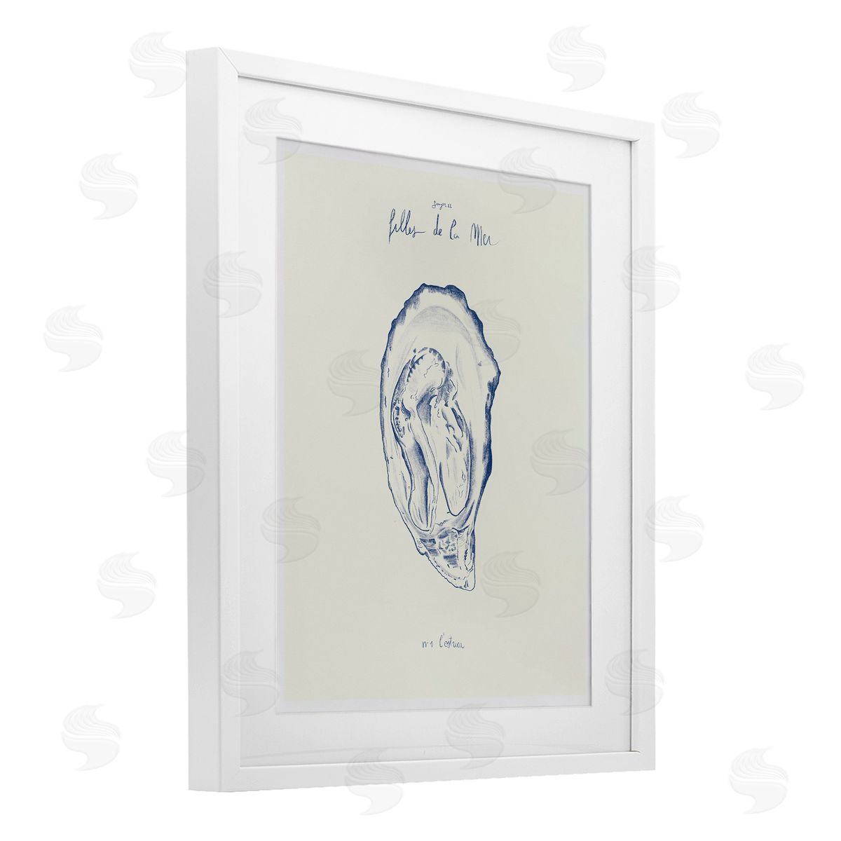 1x Filles De La Mer Oyster Canvas Wall Art Print