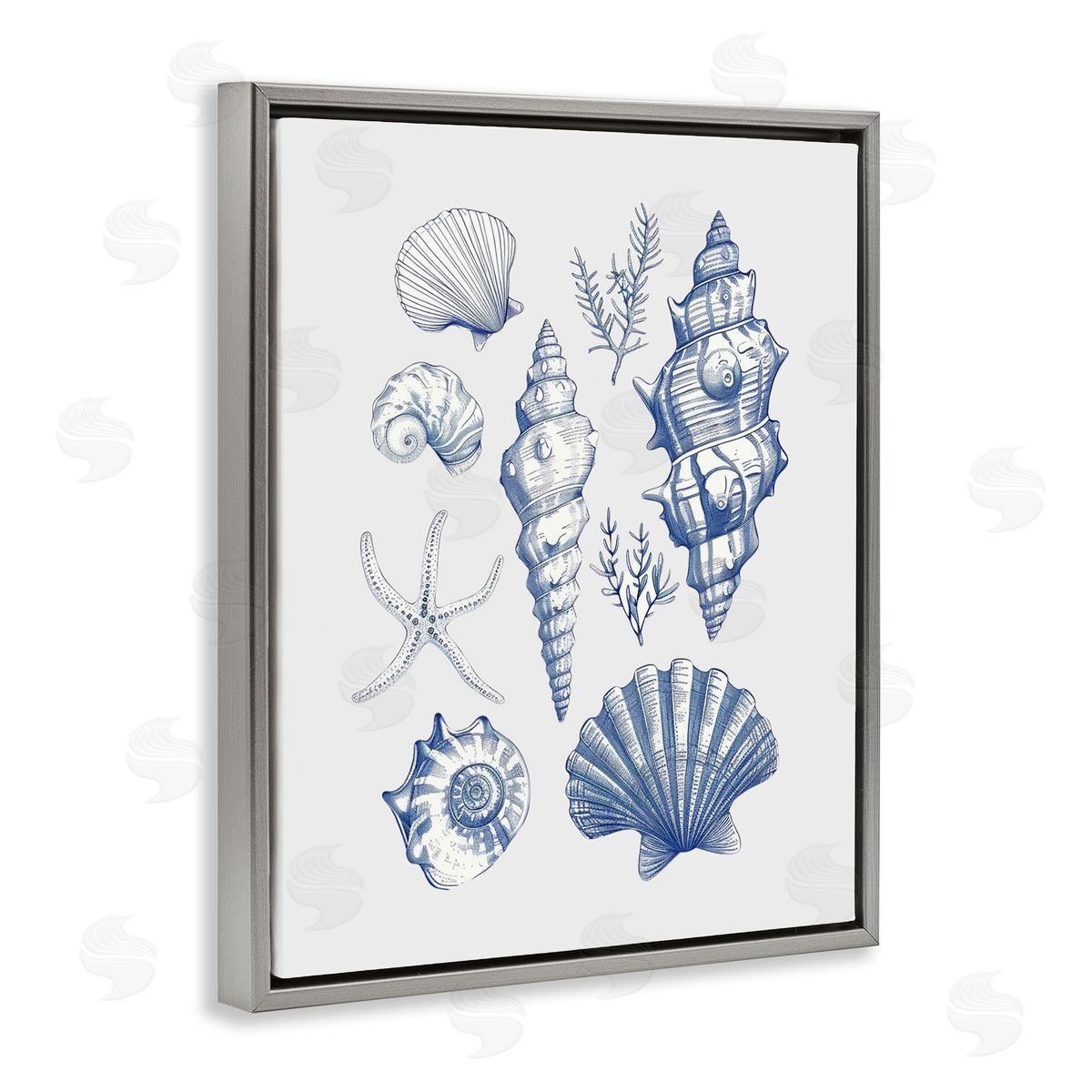 1x Soft Nautical Collection Canvas Wall Art Print