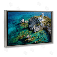 Don Schwartz | Lighthouse with Seaside Rocks