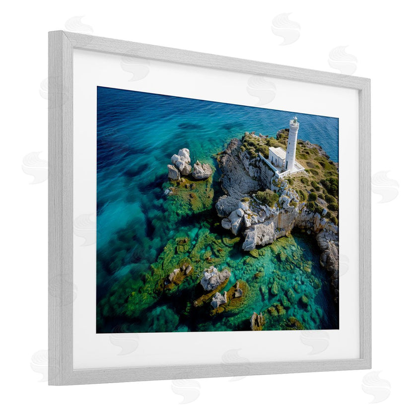 Don Schwartz | Lighthouse with Seaside Rocks