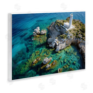 Don Schwartz | Lighthouse with Seaside Rocks