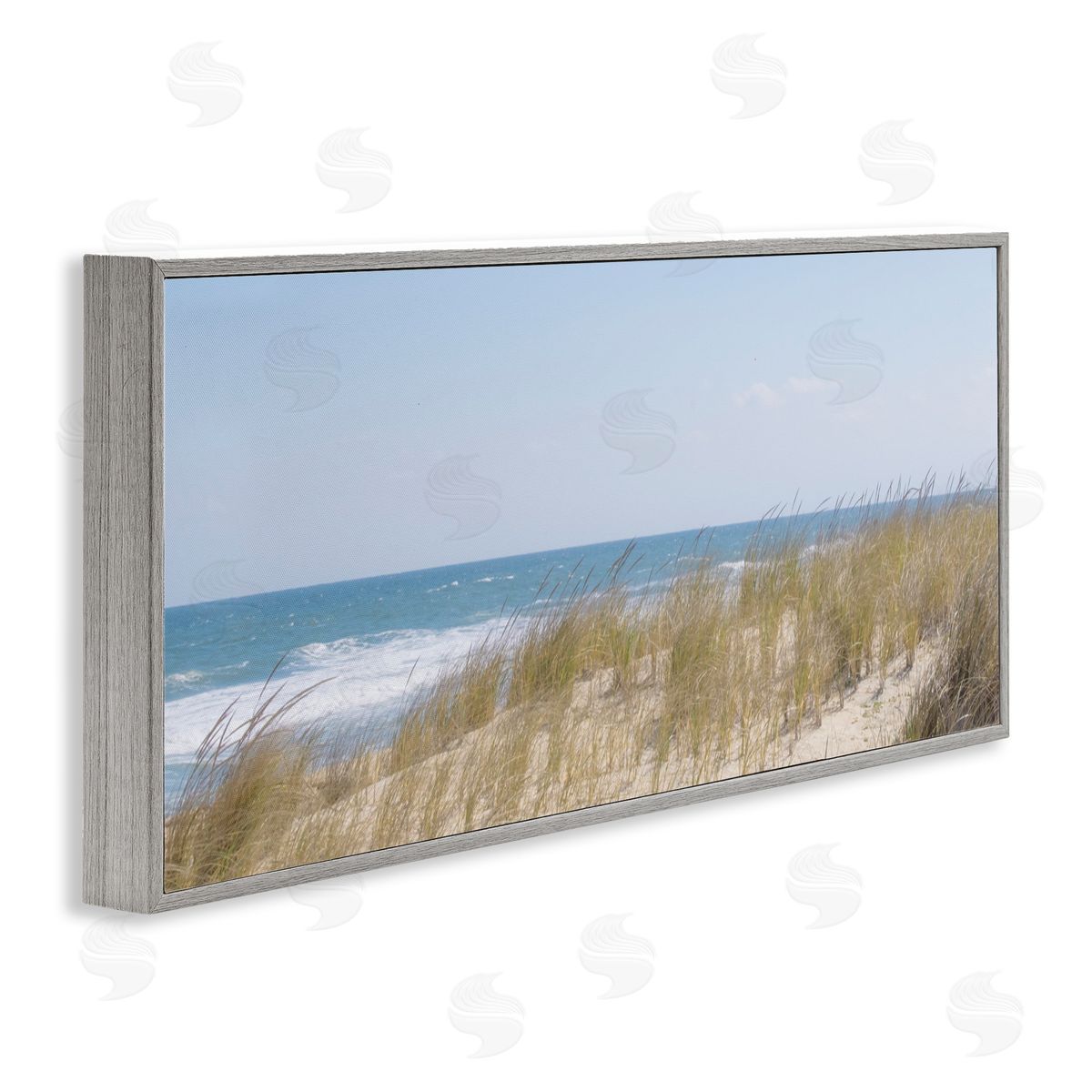 J:L Design Distance Beach Grasses Canvas Wall Art Print