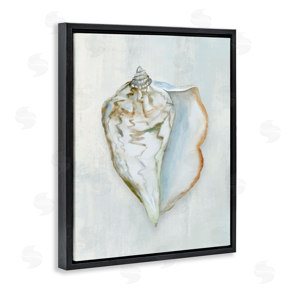 Hannah Dawson Muted Conch Shell Serenity Canvas Wall Art Print
