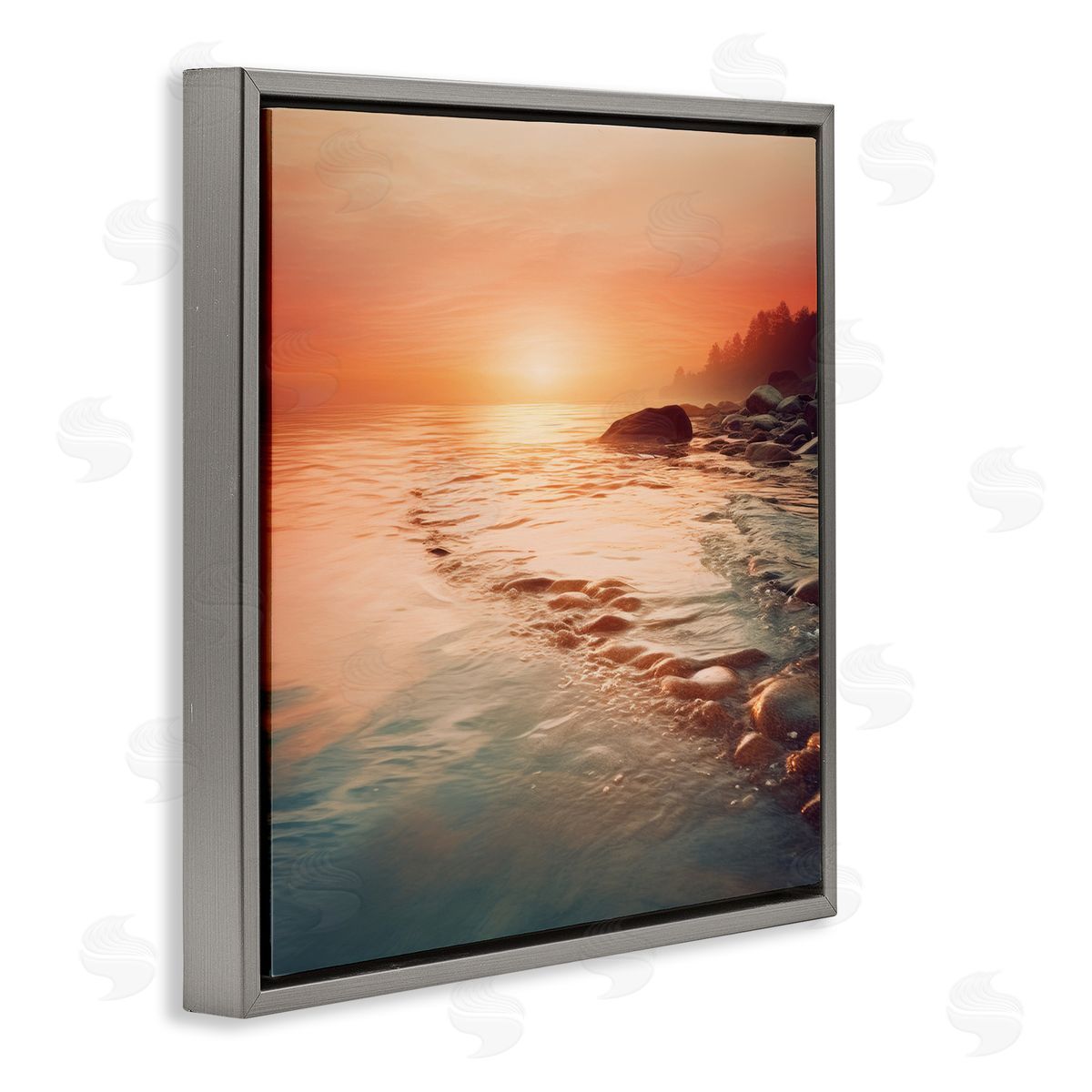 Lazar Studio Sunset Melodies at Sea Canvas Wall Art Print