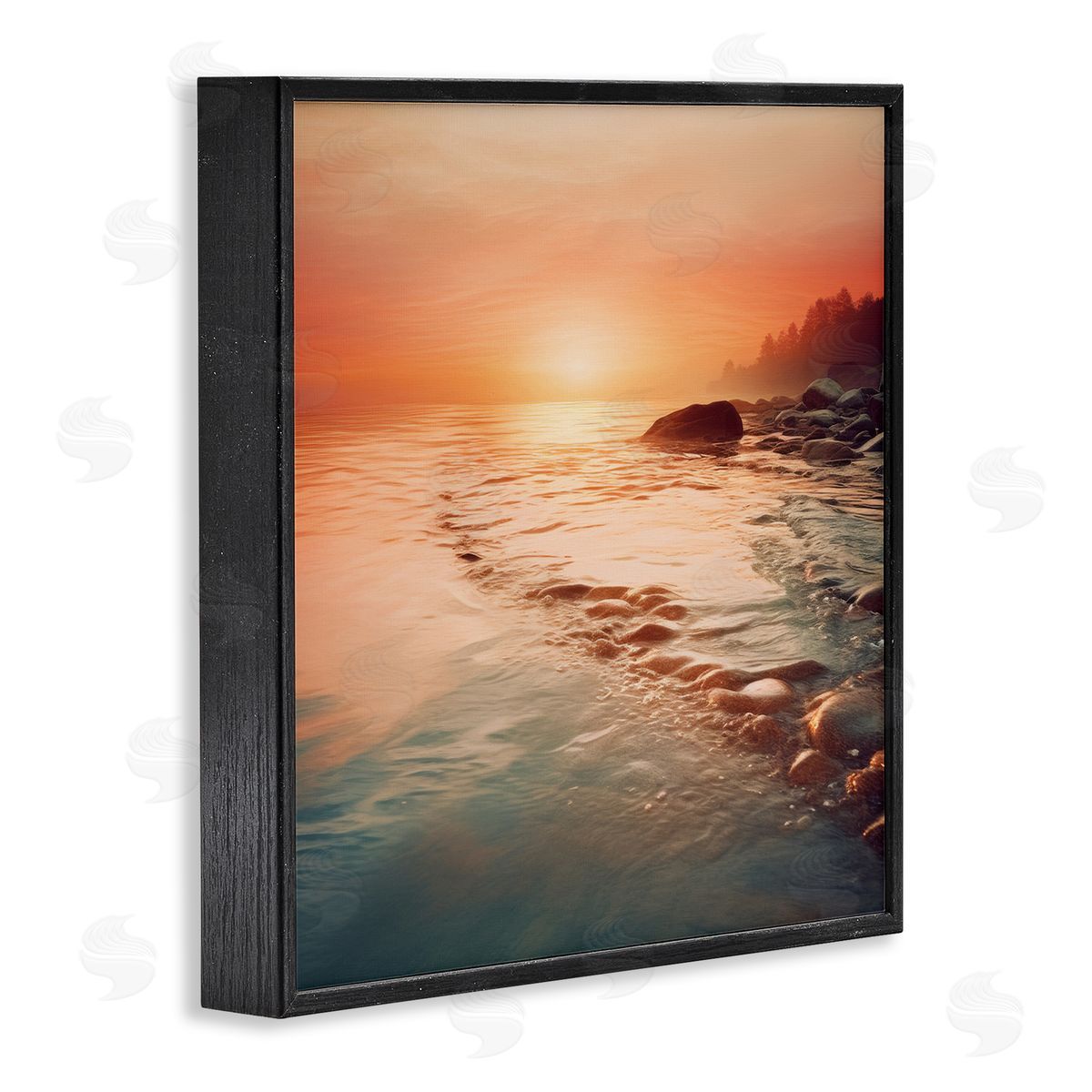 Lazar Studio Sunset Melodies at Sea Canvas Wall Art Print