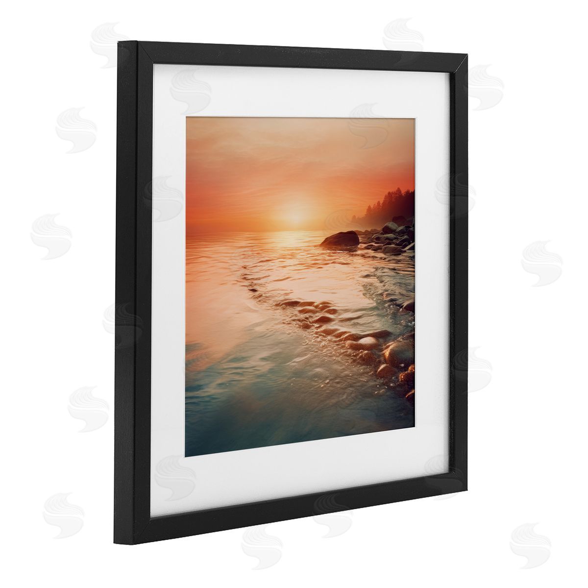 Lazar Studio Sunset Melodies at Sea Canvas Wall Art Print