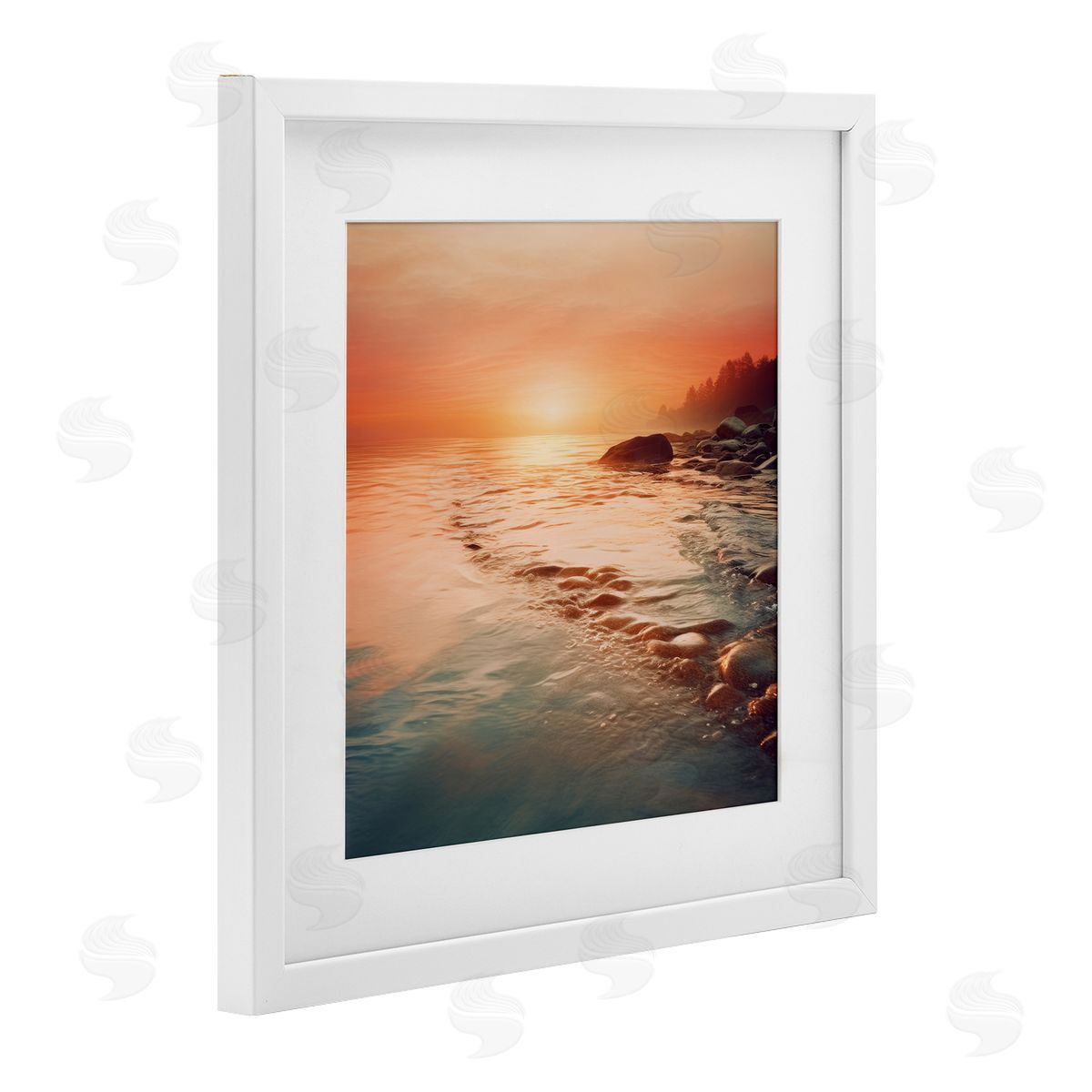 Lazar Studio Sunset Melodies at Sea Canvas Wall Art Print