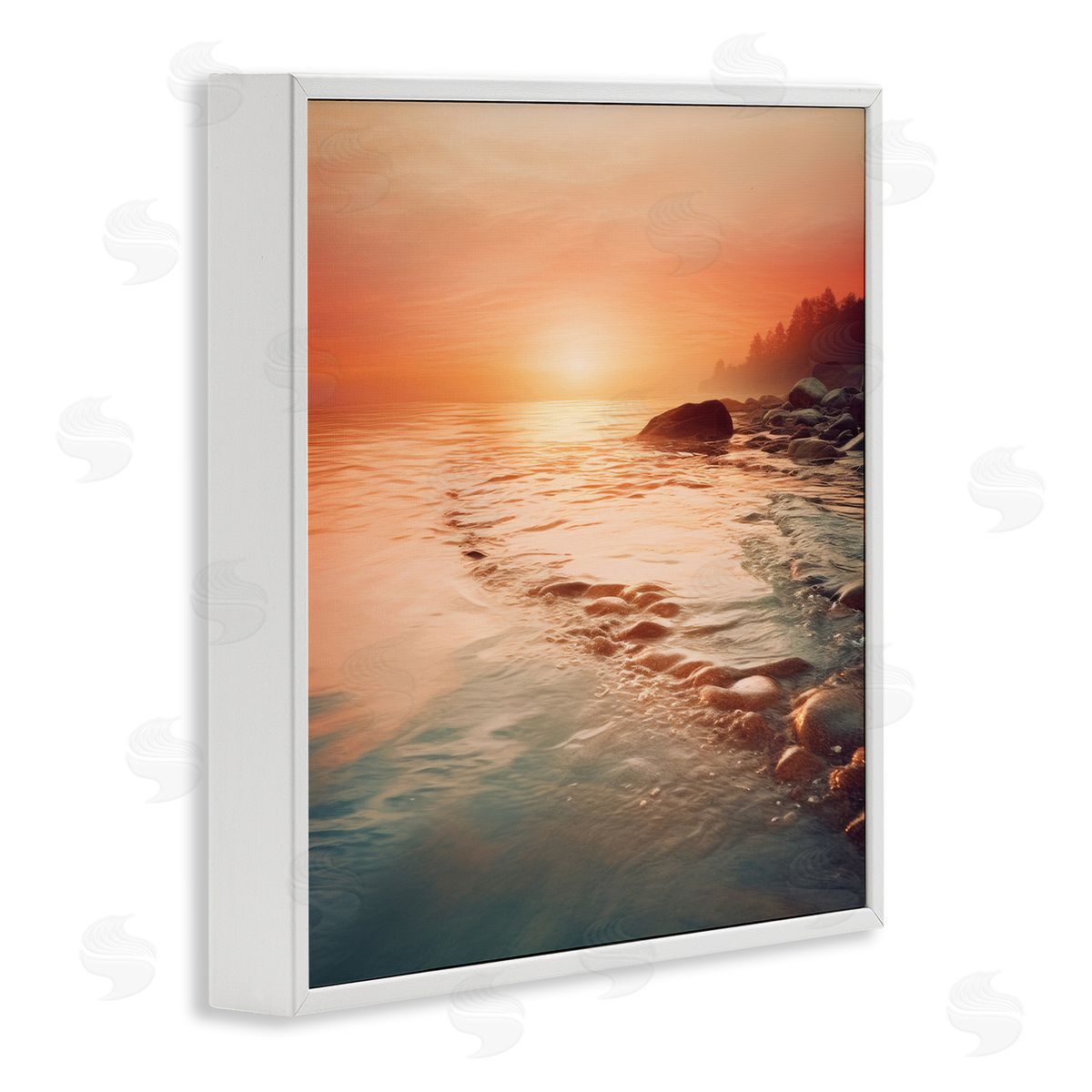 Lazar Studio Sunset Melodies at Sea Canvas Wall Art Print