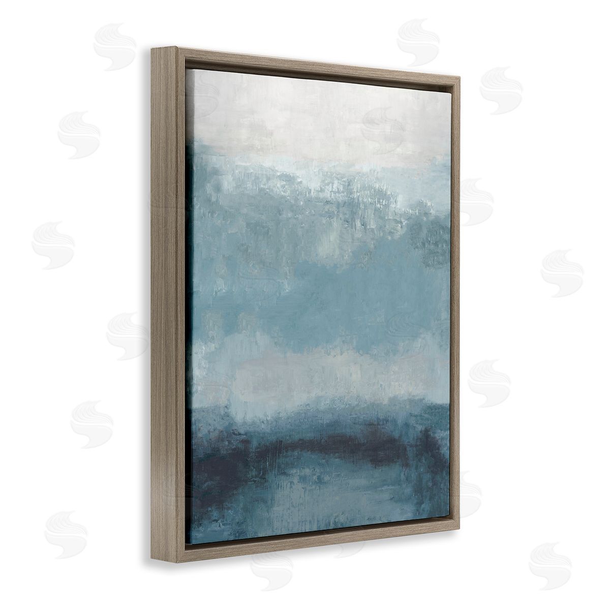 Hannah Dawson Misty Blue Layers Canvas Wall Art Print
