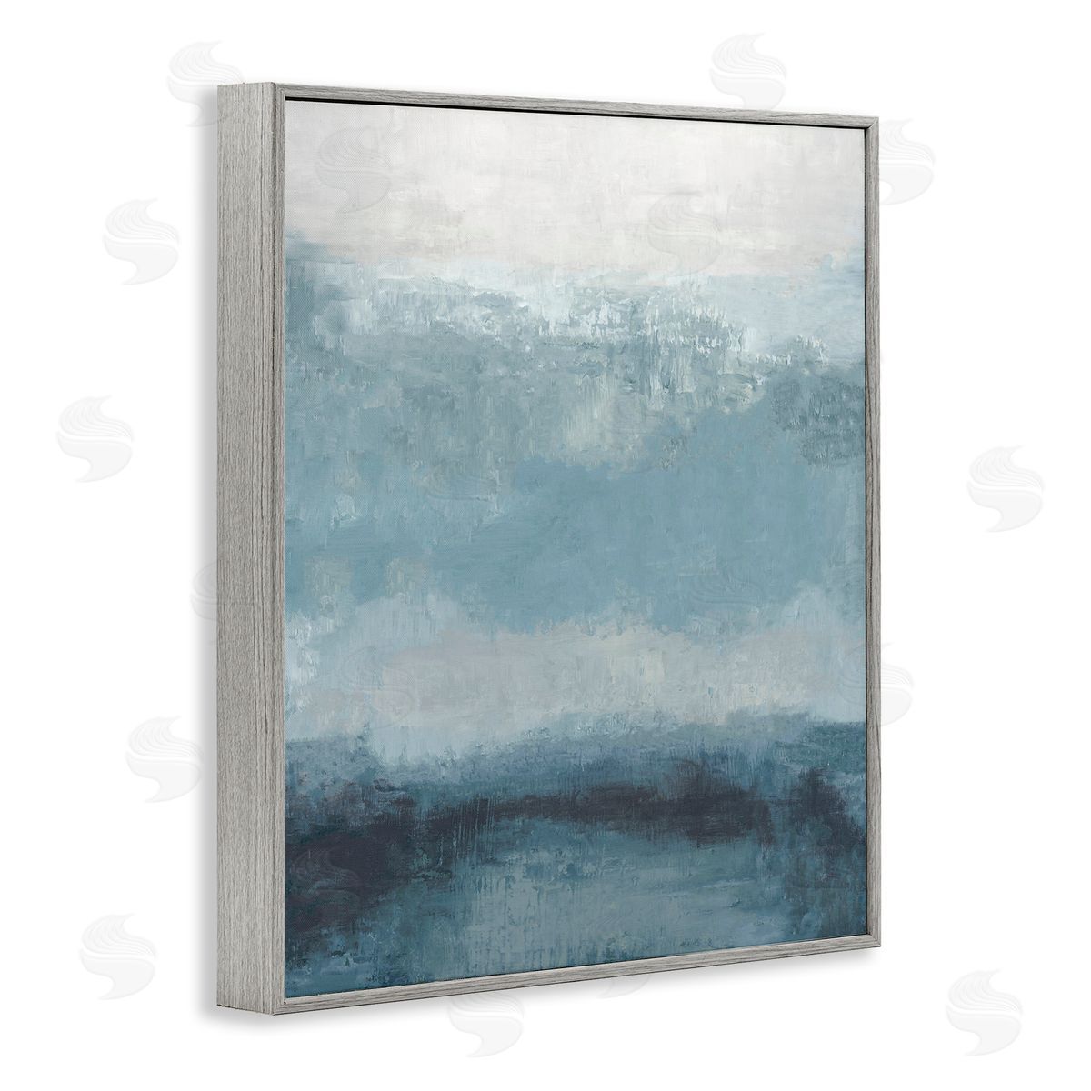 Hannah Dawson Misty Blue Layers Canvas Wall Art Print