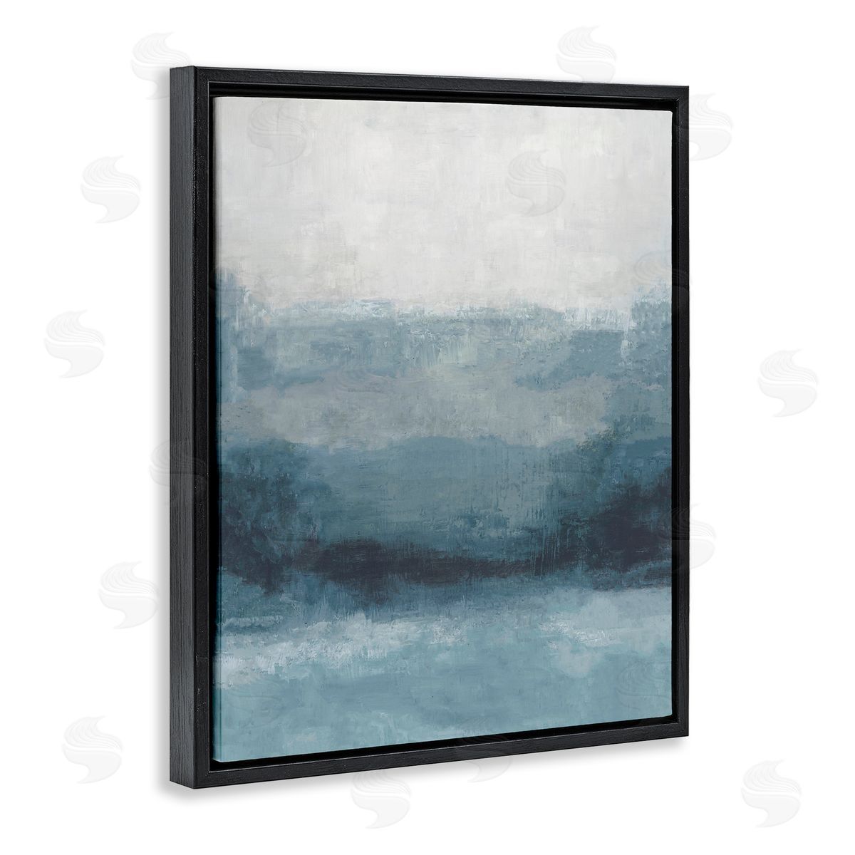 Hannah Dawson Misty Blue Gradient Canvas Wall Art Print
