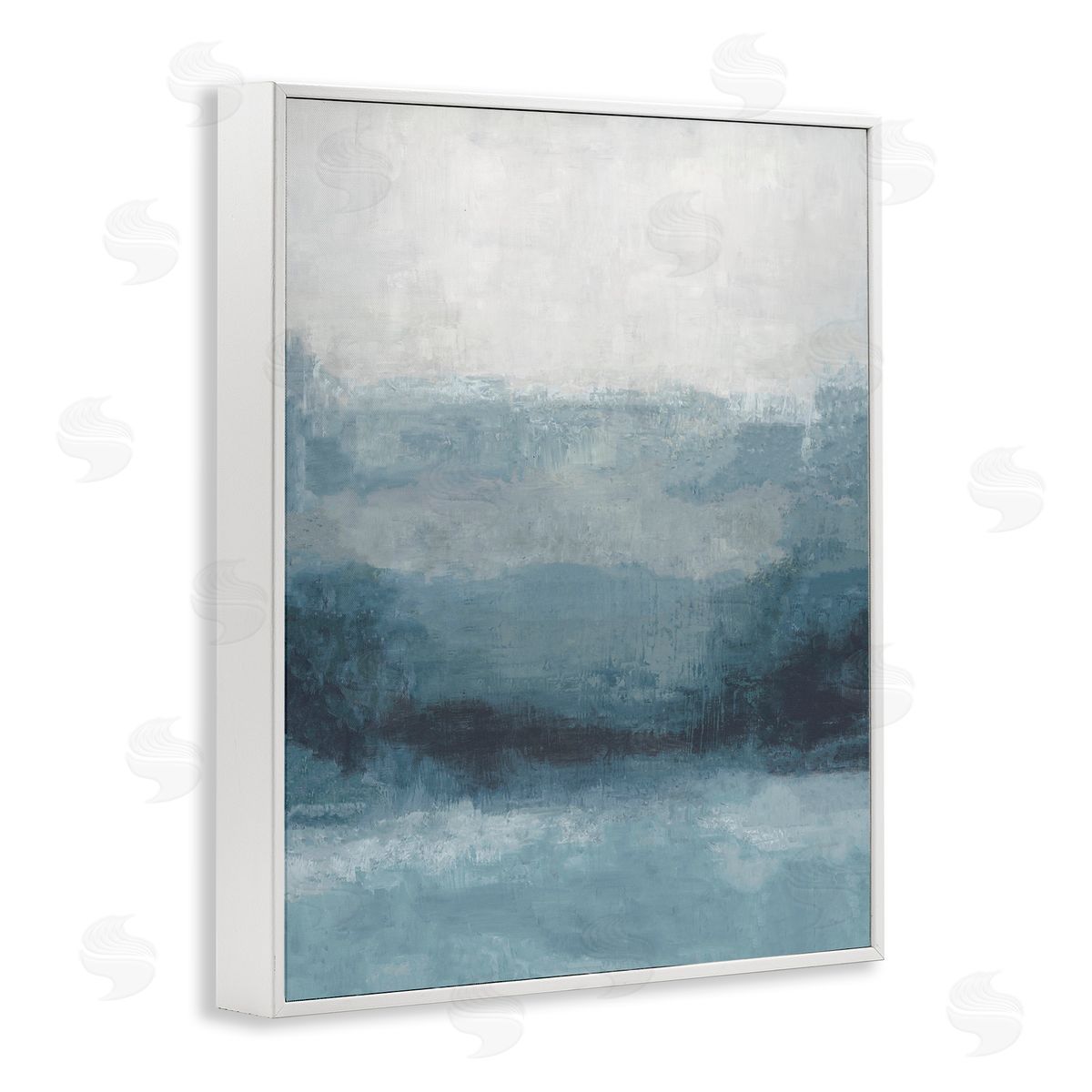 Hannah Dawson Misty Blue Gradient Canvas Wall Art Print