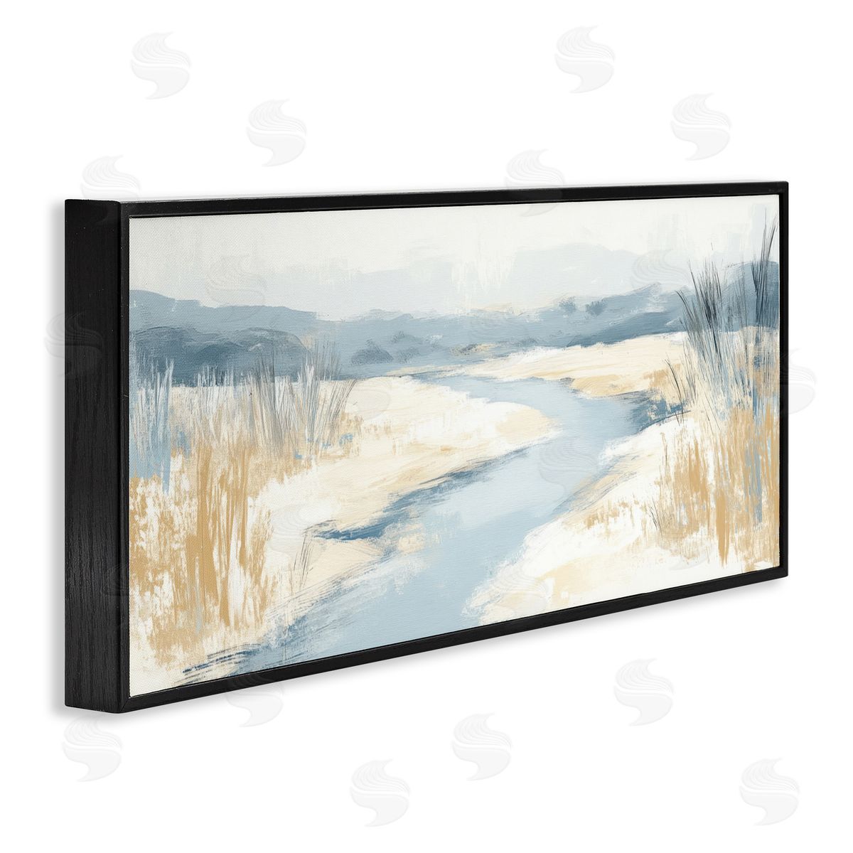 Irena Orlov Minimalist River Horizon Canvas Wall Art Print