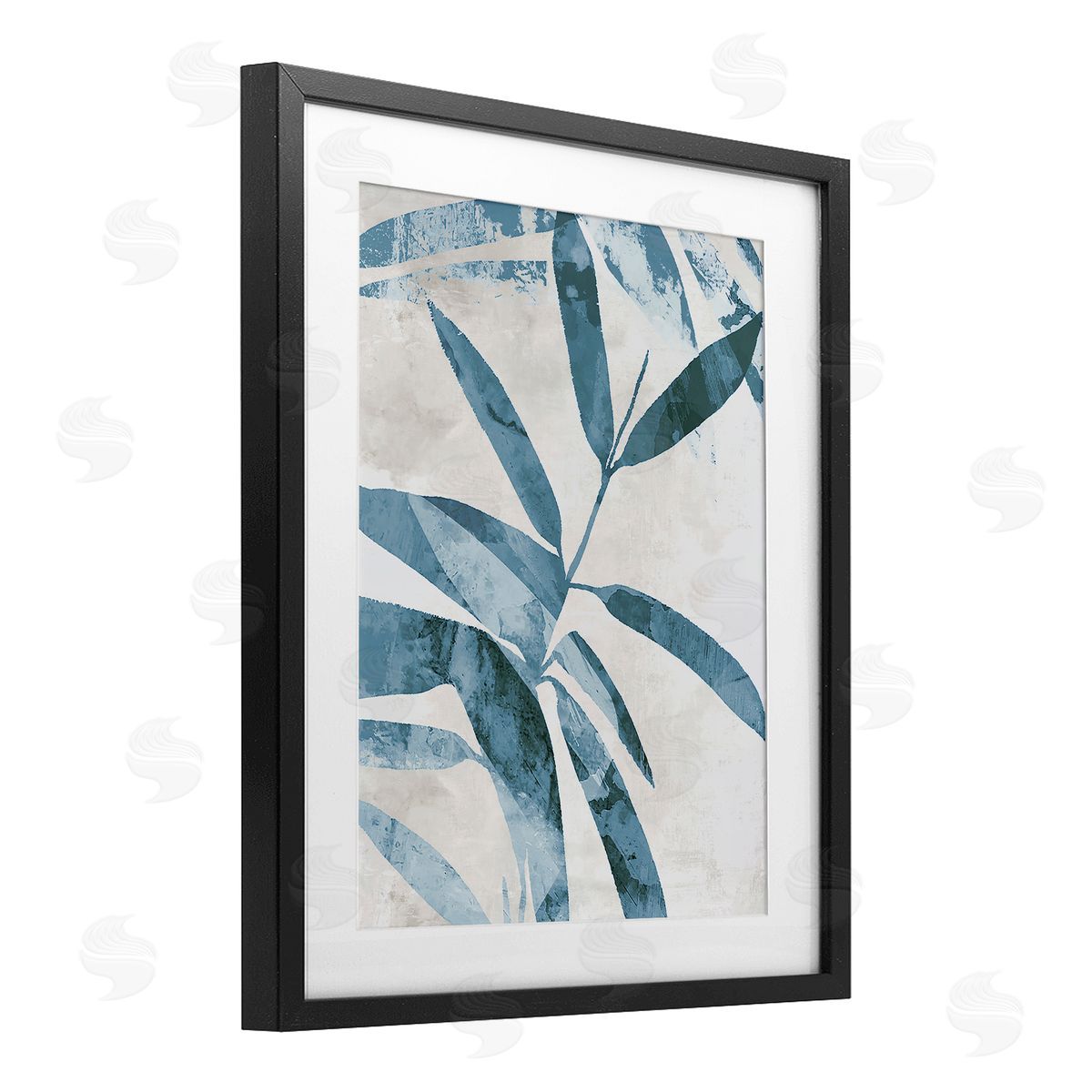 Aoibhne Hogan Blue Twilight Palms Canvas Wall Art Print