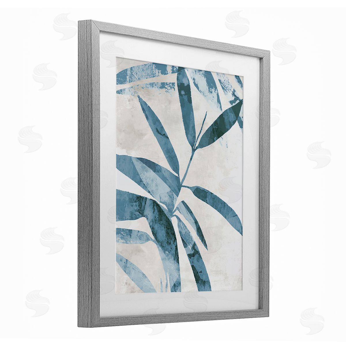 Aoibhne Hogan Blue Twilight Palms Canvas Wall Art Print