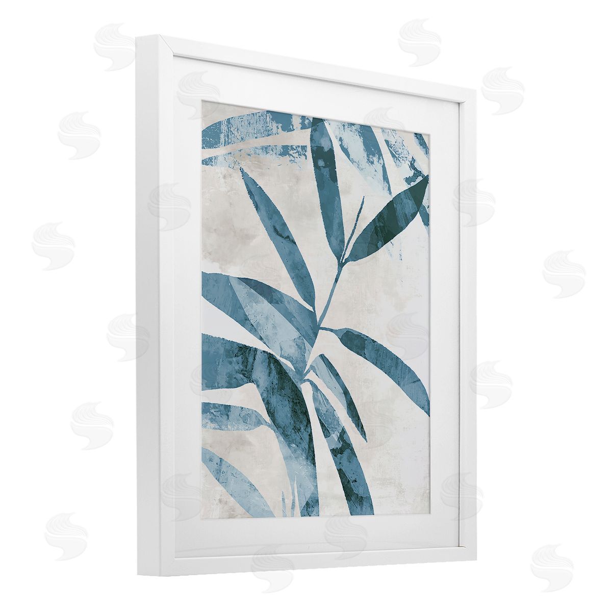 Aoibhne Hogan Blue Twilight Palms Canvas Wall Art Print