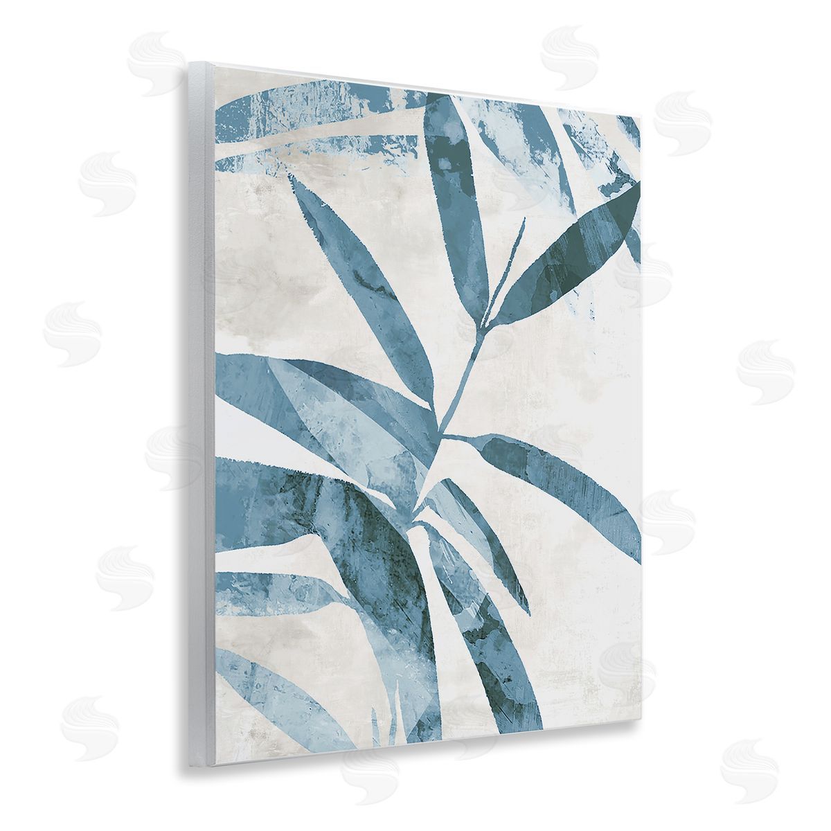 Aoibhne Hogan Blue Twilight Palms Canvas Wall Art Print