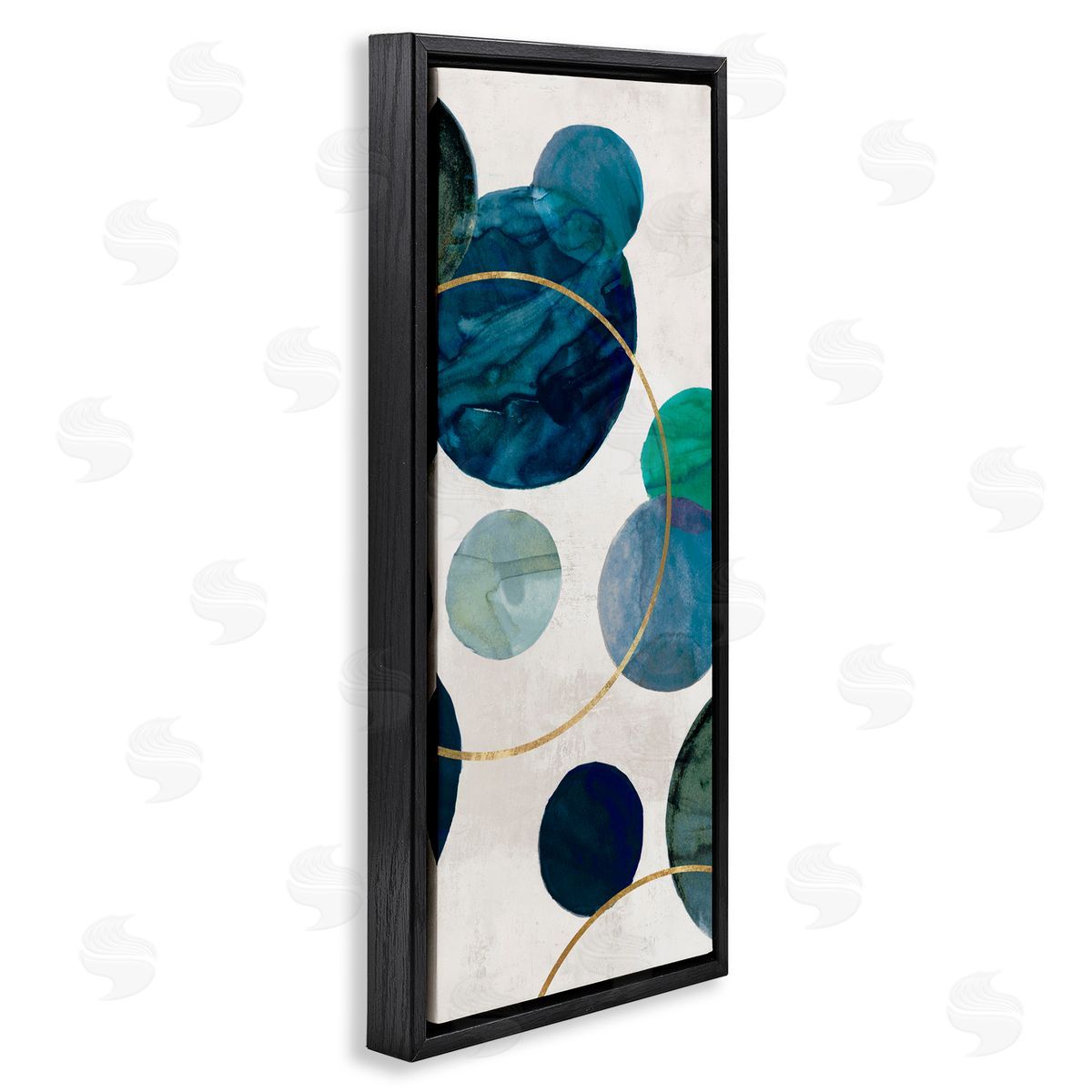 Jacob Q Flowing Rotation Circles Canvas Wall Art Print