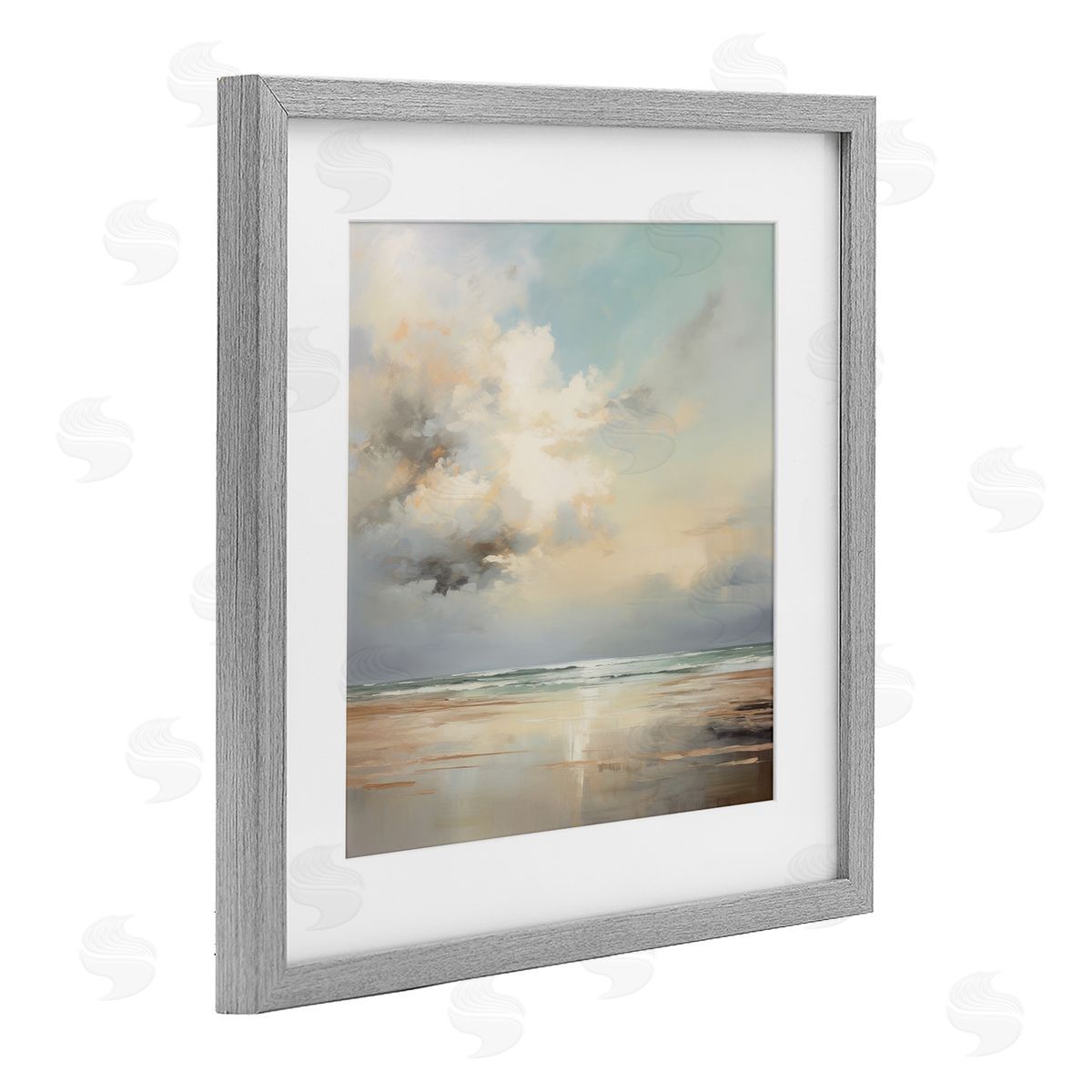 Raymond Powers Tranquil Blue Shores Canvas Wall Art Print