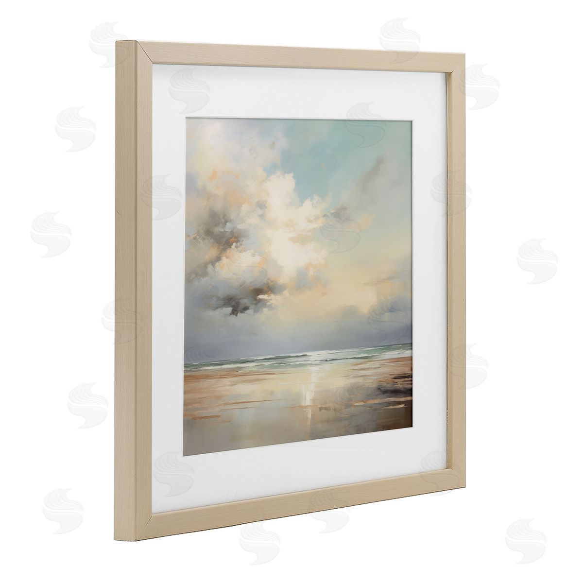 Raymond Powers Tranquil Blue Shores Canvas Wall Art Print