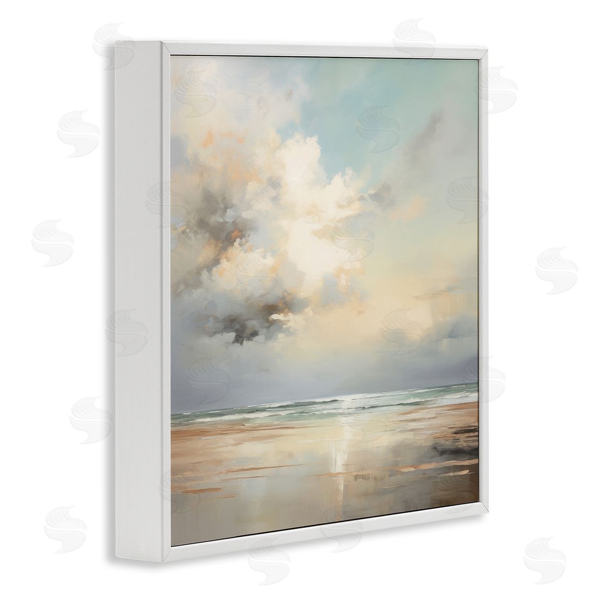 Raymond Powers Tranquil Blue Shores Canvas Wall Art Print