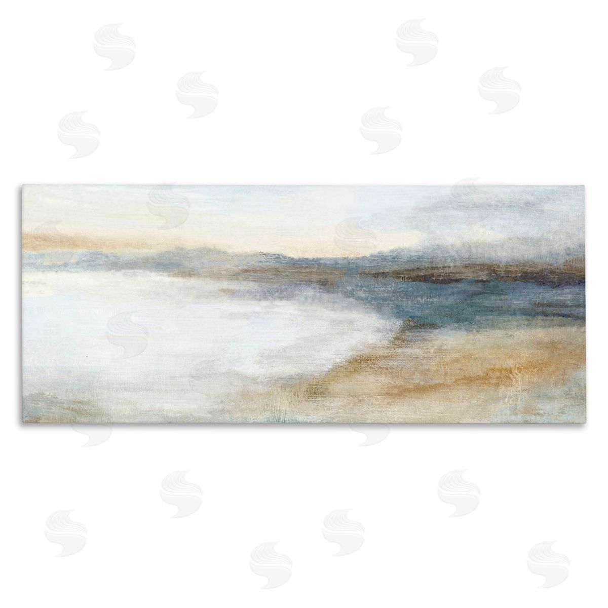 Hannah Dawson Coastal Warmth Abstraction Canvas Wall Art Print
