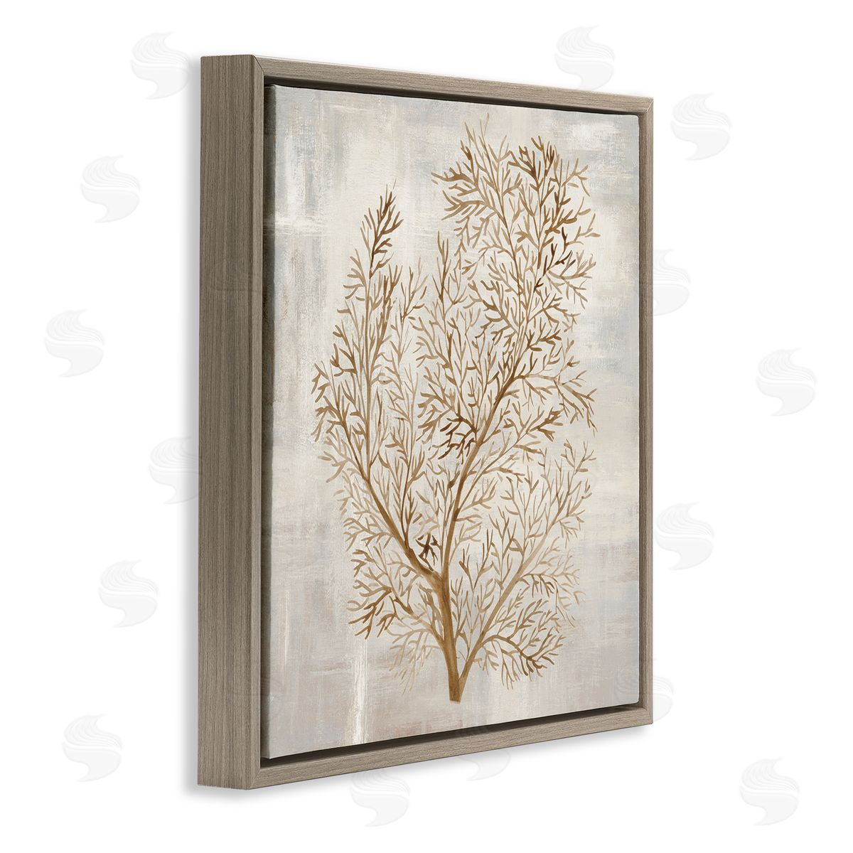 Hannah Dawson Beige Tides Botanical Canvas Wall Art Print