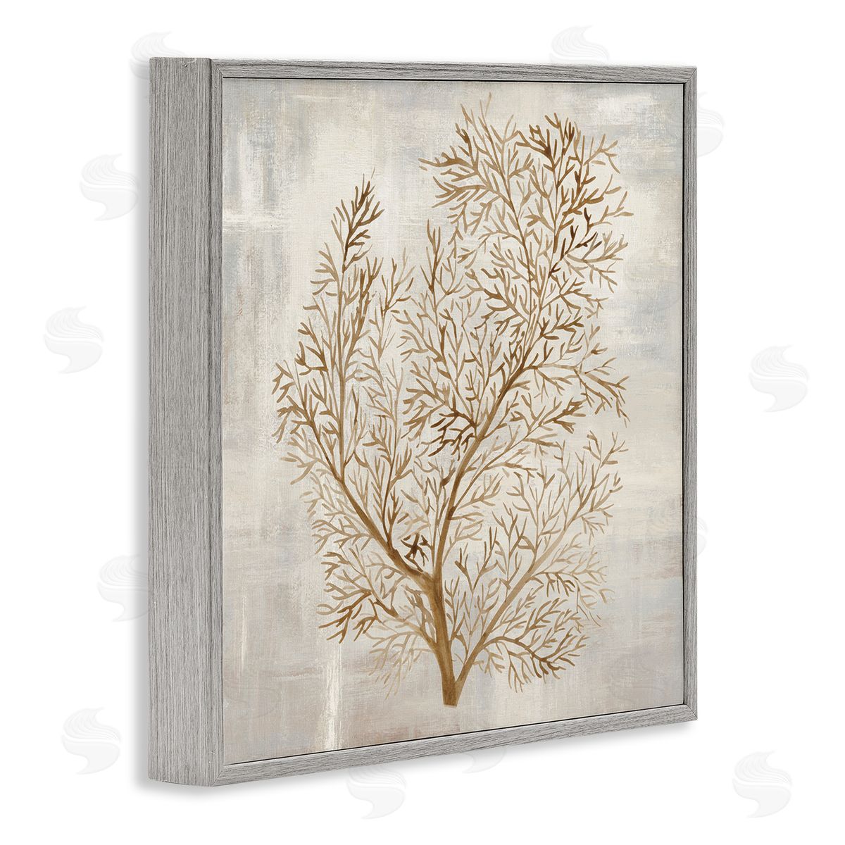 Hannah Dawson Beige Tides Botanical Canvas Wall Art Print